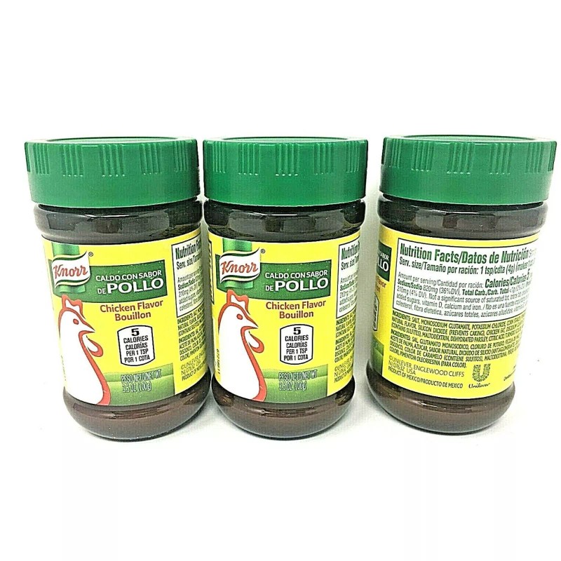Knorr Pollo Chicken Flavor Bouillon 3.5 oz Pack of 3