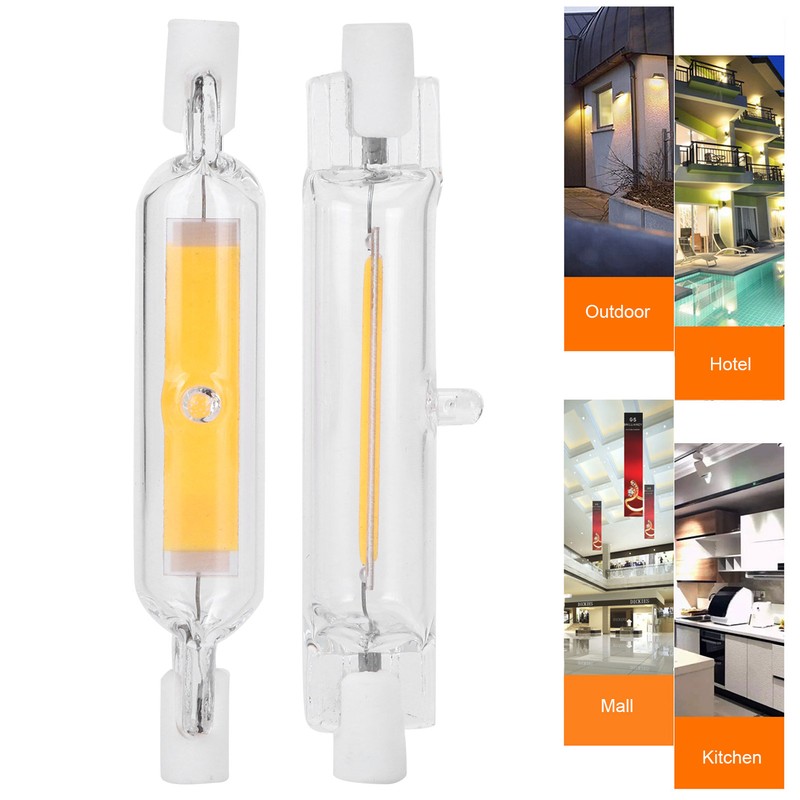 2Pcs R7S COB Bulb 5W 78mm Highlight Double Ended Flood