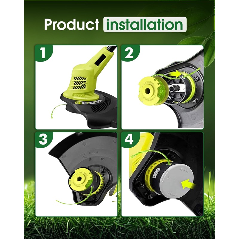 LADAMI Ryobi Strimmer Spool Strimmer Spool Line for Ryobi One