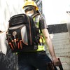 Tool Bag Backpack with 2 Canvas Tool Pouch Tool Kit,