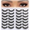APCYUST Wispy Lashes Fluffy Mink Eyelashes 16mm Natural Thick False