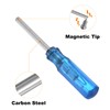 QUARKZMAN Pack of 2 Hexagon Screwdrivers H2 Magnetic Carbon Steel