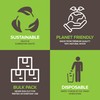 100% Wooden Disposable Spoons, (100 Count) Planet Friendly Utensils, Compostable