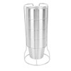 300ml Stackable Coffee Cups with Stand Stainless Steel Double Layer