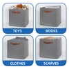 Temary 12x12 Storage Cube Bins 4 Pack Fabric Storage Cubes