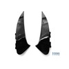 Rear Bumper Spoiler Air Vent Trim Shiny Black Sport Lip