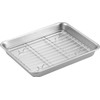 Yoshikawa 7041553 Stainless Steel Shallow Shape Square Bat, 21 Pieces