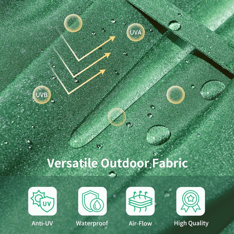 TECYFNTLN 15FT Outdoor Umbrella for Patio, Double Sided Pool Rectangle