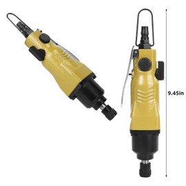 1/4" Pneumatic Screwdriver, Forward and Reverse Air Power Screwdriver, 9000Rpm Air-Powered Screwdriver with Stepless Speed Control and High Torque