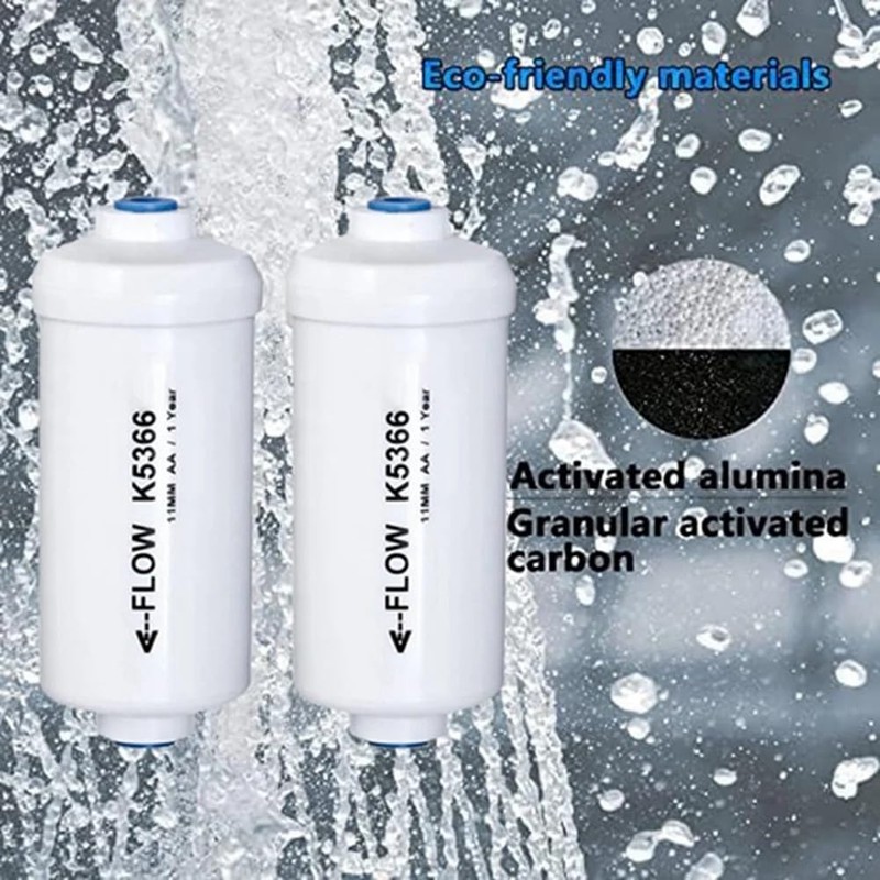 2 Pcs Replacement Fluoride Water Filter K5366 Compatible with Water