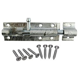 TIMCO Straight Tower Bolt - Comes with Fixings - Great for securing Flush Fitting Gates and shed Doors in a Closed Position, Adding Increased Security.