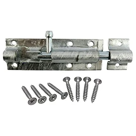 TIMCO Straight Tower Bolt - Comes with Fixings - Great for securing Flush Fitting Gates and shed Doors in a Closed Position, Adding Increased Security.
