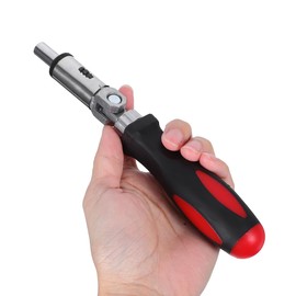 Gadpiparty Multifunctional ratchet screwdriver with variable angles of 0 and hexagonal inside, ideal for precise screwdriving and versatile