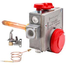 110-326 Gas Water Heater Control Valve w/Copper Probe Thermostat - Metal - Built for Durability & Precision