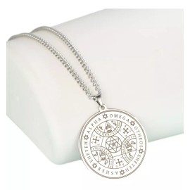 TENDER LIHOME Medalla Protección Dije Enoquiano Alfa Omega Soy Yo Tetragra