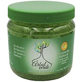 Gel fijador de cabello a base de Romero y Sábila Árbol Verde® para combatir la caída del cabello.