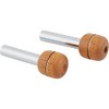 Speedway Motors Universal Round Door Lock Knob with Wood Accent,
