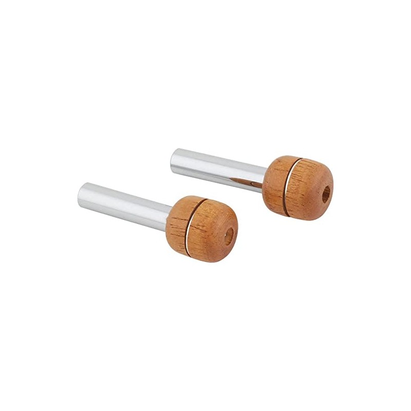 Speedway Motors Universal Round Door Lock Knob with Wood Accent,
