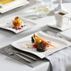 MALACASA Ivory White Dinnerware Sets, 30-Piece Porcelain Plates and Bowls