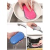 Esponjas multiusos para fregar la cocina, sin arañazos, doble cara,