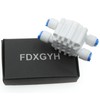 1/4" Tube 4 Way Port Auto Shut Off Valve Quick-Connect