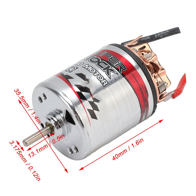 RC Brushed Motor 540 Waterproof High Torsion Brushed Motor with