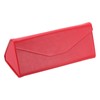 PATIKIL Foldable Glasses Case, Triangle Magnetic Sunglasses Organizer Case PU