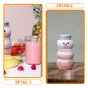 10 Sets Christmas Snowman Bottles with Hat and Scarf Lids,