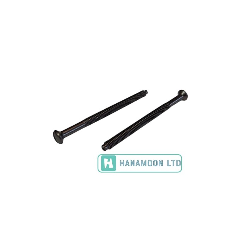 M3.5mm X 50mm Long Black Nickel Electrical Machine Screws for