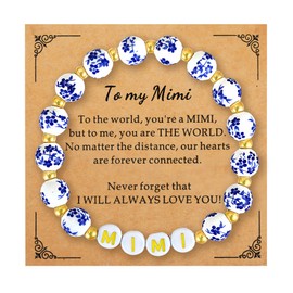 ERNTRNL Mimi Gifts - Grandma Grandmother Bracelet, Best Mimi Ever Gifts for Mothers Day, Birthday Christmas,Valentines Day for Grandma Grandmother Mom Mother Women (MIMI)