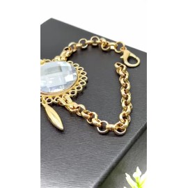 Women Gold Metal Hand Chain Sun Flower Charm Bracelet Connected Ring Holidays