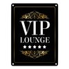 VIP Lounge Metal Sign with 5 Stars Motif Party Luxury
