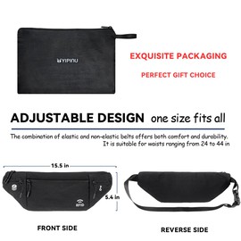 Travel Money Belt for Men and Women hidden slim passport holder - travel wallet with RFID blocking under clothes to protect Cash, Credit Cards and Documents (khaki)