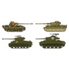 ハセガワ 1/72 ドイツ陸軍 タイガーI & パンサーG VS M4A4E8シャーマン & M24チャーフィー