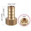 sourcing map Brass Hose Nozzle Connector 12 mm Barb 3/8G