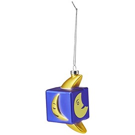 Alessi Mooncube GJ02 8 Christmas Decoration Vintage Moon Figurine Mouth-Blown Hand Painted Multi-Colour