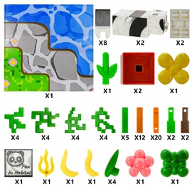 Dikopubby Magnetic Building Blocks for Kids, Magnet Toys Set, Magnetic Tiles Build Game for Boys Girls Ages 6+,Child Gift (Panda Park-88PCS)