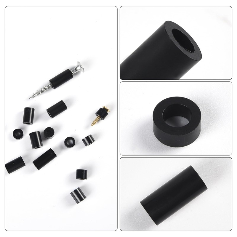 1000pcs ABS Round Spacer Washer Assortment Kit, M3 M4 Nylon