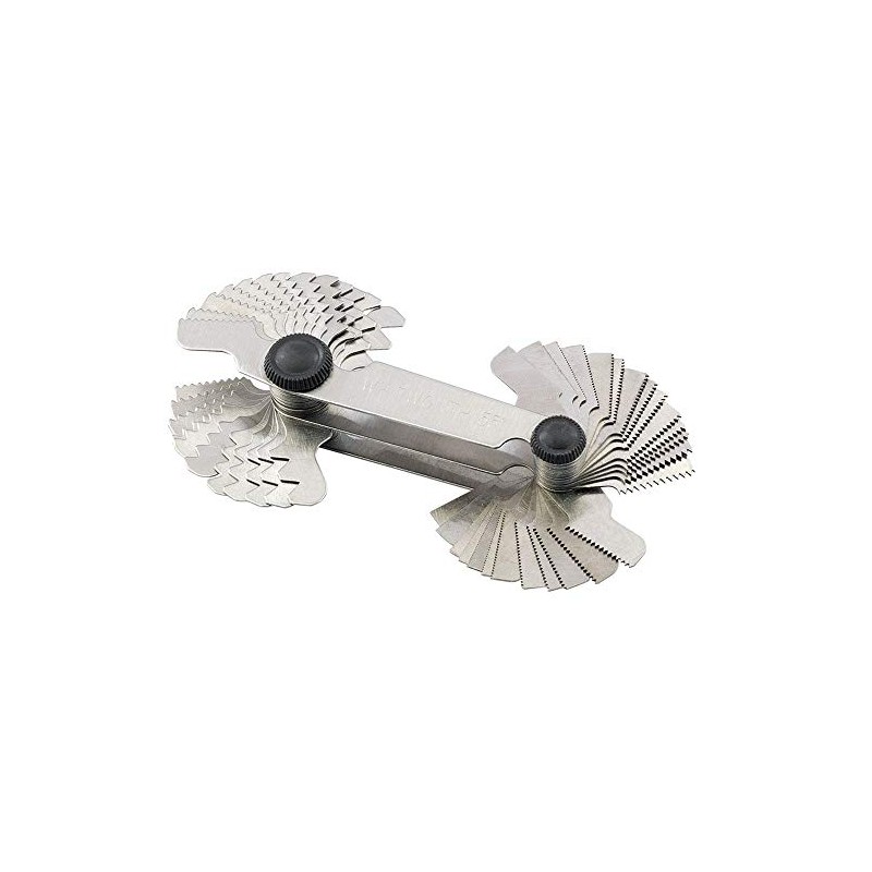 Draper 51072 Screwpitch Thread Gauge, Blue, 52 Blade, Metric 0.25mm-6mm