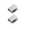 ZAXPHUMAX Stainless Steel Glass Clip Bracket 304, 3 Sizes (1/4”