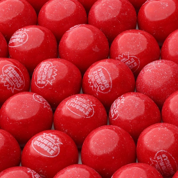Gumballs for Gumball Machine - 1 Inch Large Gumballs - Cherry Flavored Bubble Gum Red Gumballs - Kids Gum - Bulk Gum Balls 1.7 Lb