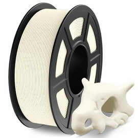 JAYO Matte PLA 3D Printer Filament Bone White, PLA Matte Filament 1.75mm, Dimensional Accuracy +/- 0.02mm, 1.1kg Spool (2.4lbs)