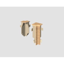 EGGER Inner Corner 6 cm Oak Cappuccino | New Cubic Profile | Pack of 2