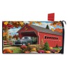 Briarwood Lane Harvest Bridge Autumn Magnetic Mailbox Cover Pickup Fall