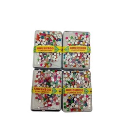 Health with Ayurveda Bindi Forehead Stickers Adhesive Body Daily Use Bindi Round Dot for Women, Multicolor Plain Bindi (Pack of 4 Box, 1.5 MM)