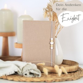 MAHEWA® Premium Felt Maternity Log Cover for the German Maternity Log - with Compartment for Ultrasound Pictures and Cards - Maternity Log Protective Cover (Blank, Beige)