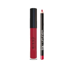 Lip Combo Viral | Kit Labial Líquido Mate Bissu + Delineador IVY | Larga Duración, Vegano, Cruelty Free, Waterproof (Soñadora)