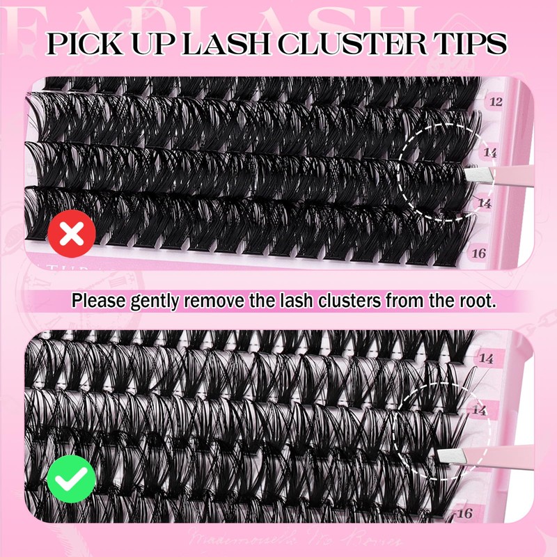 Fluffy Lash Clusters 60D 80D 100D 150D Volume Eyelash Clusters