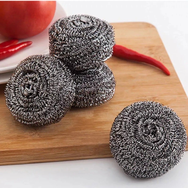 Mafab Set 4 Fibra Metálica Espiral Para Lavar Trastes Cocina