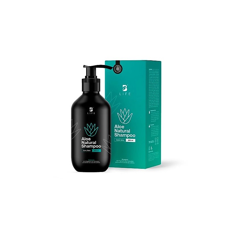 Shampoo Natural de 800 ml. Sin Sulfatos Ni Parabenos con